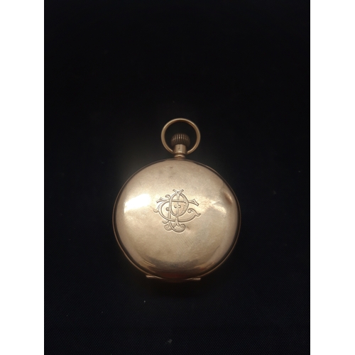 1105A - A 9CT GOLD GENTS POCKET WATCH (A/F)