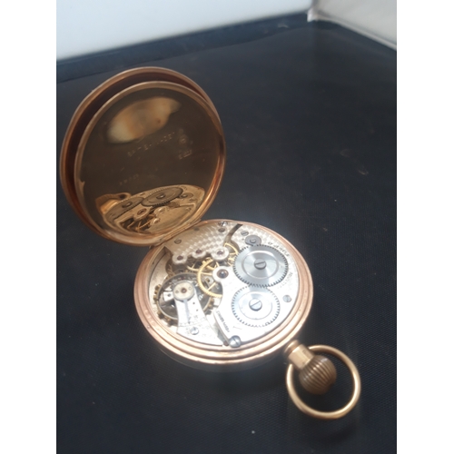 1105A - A 9CT GOLD GENTS POCKET WATCH (A/F)