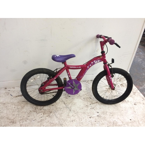 12 - A PINK AND PURPLE APOLLO STAR BMX BIKE