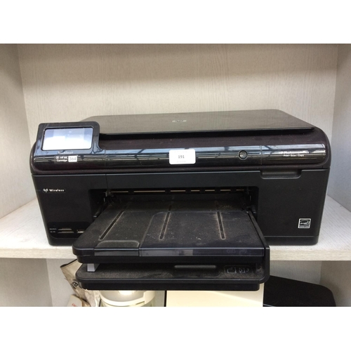 191 - A BLACK HP TOUCHSMART 364 PRINTER SCANNER COPIER W/O