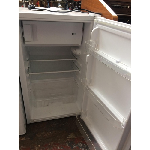 127 - A WHITE UNDER COUNTER FRIDGE (W/O)