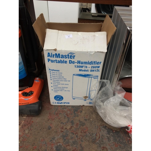 137 - A BOXED AIRMASTER PORTABLE DEHUMIDIFIER (W/O)