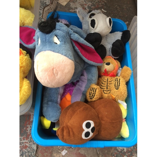 217 - TWO BOXES CONTAINING CHILDREN'S CUDDLY TOYS