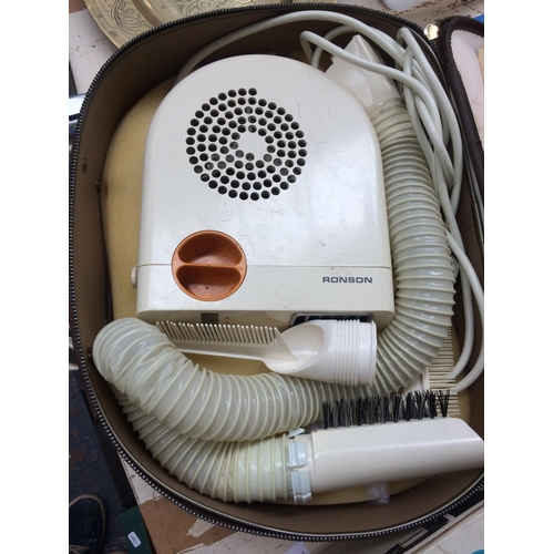 260 - THREE VINTAGE HAIR DRYERS IN CASES