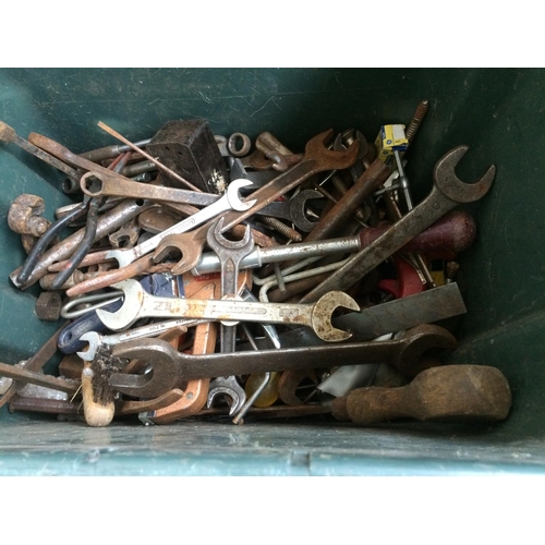 75 - THREE MIXED BOXES OF VARIOUS HAND TOOLS TO INCLUDE ORIGINAL MOLE GRIPS, GORDON, DRAPER AND ELORA SPA... 