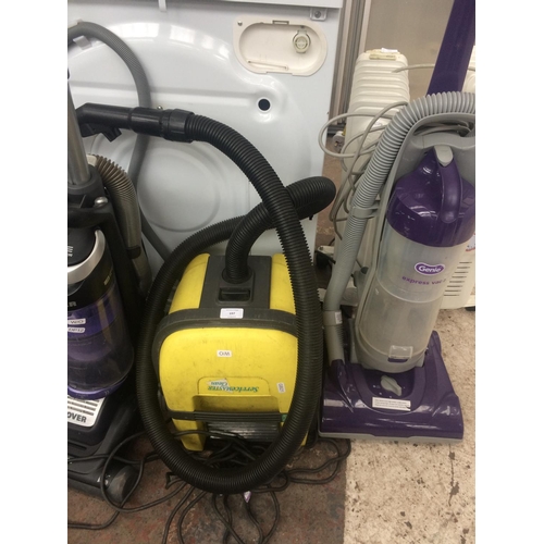 197 - YELLOW AND BLACK SERVIS MASTER CYLINDER VACUUM CLEANER (W/O)