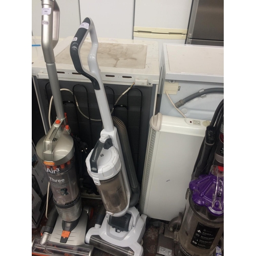 201 - BLACK AND GREY ARGOS UPRIGHT BAGLESS VACUUM CLEANER