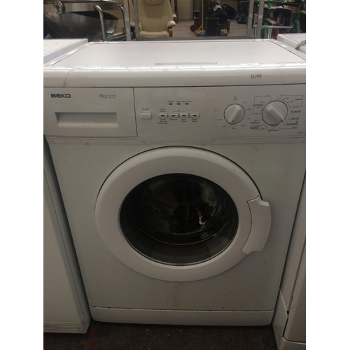 234 - BEKO (Model WM6110W) 6kg SLIMLINE WASHING MACHINE  (W/O)