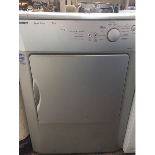 236 - GREY BEKO (Model DRVS62S) 6kg TUMBLE DRYER