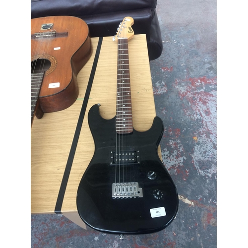 441 - BLACK ENCORE CHILDS ELECTRIC GUITAR