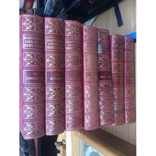 467 - COLLECTION OF GOOD QUALITY LEATHER BOUND VINTAGE BOOKS INCLUDING: SET OF FIVE EARL OF BEACONSFIELD B... 