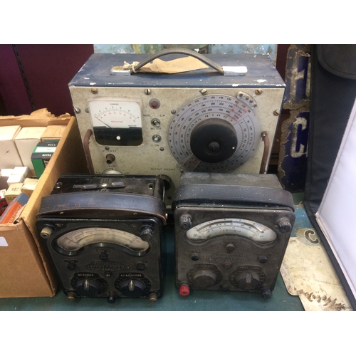 550A - SIGNAL GENERATOR TYPE B4A AND TWO UNIVERSAL VOLT METERS