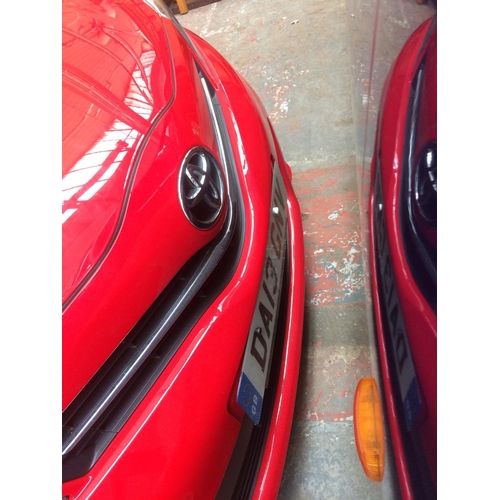 18 - A RED 2013 TOYOTA YARIS 5 DOOR HATCHBACK, PETROL, 6 SPEED MANUAL, 18,500 MILES, MOT 10/09/2019, CD S... 