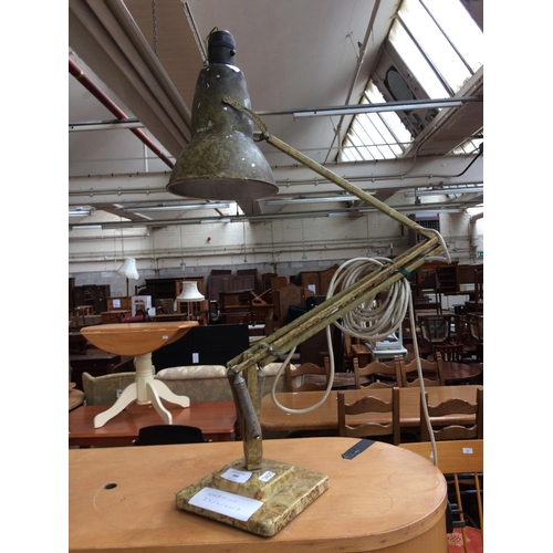 380 - A VINTAGE HERBERT TERRY ANGLEPOISE DESK LAMP (W/O)