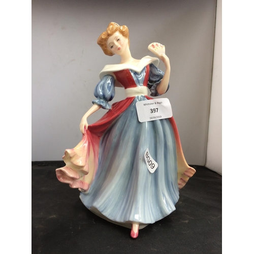 397 - A ROYAL DOULTON FIGURE OF THE YEAR 'AMY' HN 3316 FIGURINE