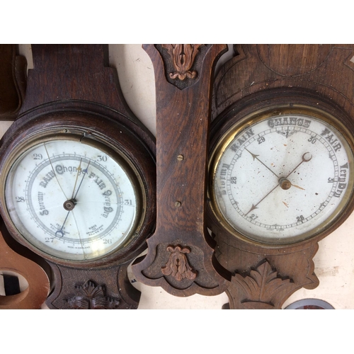 414 - A LARGE COLLECTION OF VINTAGE CLOCKS AND BAROMETERS