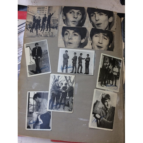 479 - TWO BEATLES LP RECORDS AND A BEATLES SCRAPBOOK