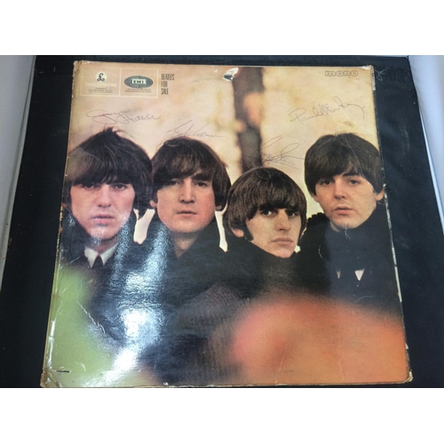 519 - AN EXTREMELY RARE HAND SIGNED PARLOPHONE MONO LP RECORD CASE BY ALL FOUR ORIGINAL MEMBERS OF THE BEA... 