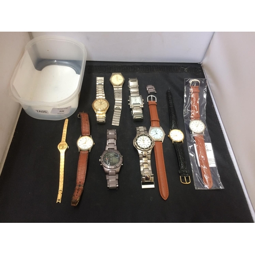 531 - A COLLECTION OF LADIES AND MENS WRISTWATCHES