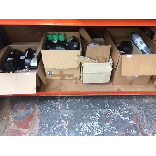 64 - SEVEN BOXES OF GOOD QUALITY COMPUTER EQUIPMENT: TOSHIBA INFOTEC TONERS, HOT ROLLERS, ETC