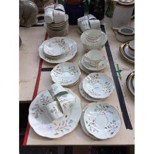 327 - A 44 PIECE CHINA TEA SET