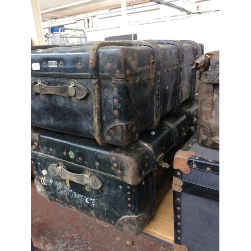 344 - TWO VINTAGE KELWOOD LUGGAGE TRAVELLING TRUNKS