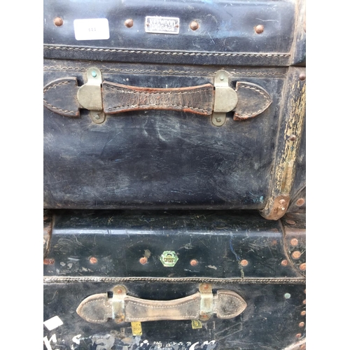 344 - TWO VINTAGE KELWOOD LUGGAGE TRAVELLING TRUNKS