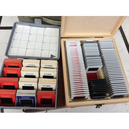 358 - A COLLECTION OF VINTAGE 35MM PROJECTOR SLIDES