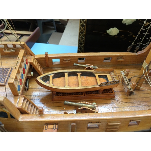 428 - A SCRATCH BUILT MARY ROSE MODEL SHIP