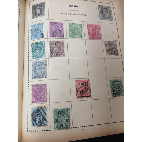 440 - A VINTAGE STAMP ALBUM WITH CONTENTS