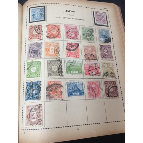 440 - A VINTAGE STAMP ALBUM WITH CONTENTS