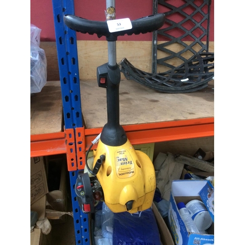 53 - A BLACK AND YELLOW MCCULLOCH TRIMMAC 5L PETROL GARDEN STRIMMER (W/O)