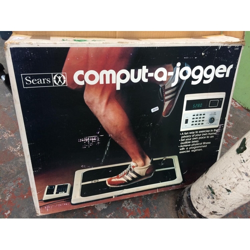 38 - A BOXED SEARS COMPUT-A-JOGGER ELECTRIC STEP MACHINE