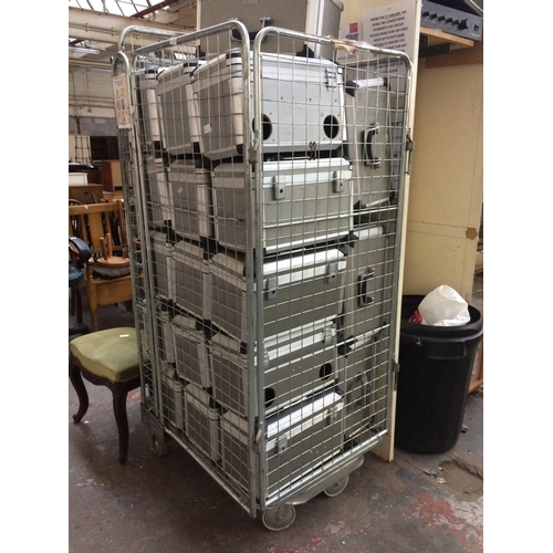 42A - A LARGE QUANTITY OF GOOD QUALITY ALUMINIUM FLIGHT CASES (CAGE INCLUDED)