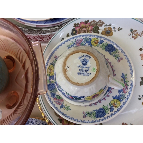 459 - A LARGE COLLECTION OF ASSORTED CERAMICS AND GLASSWARE TO INCLUDE EDWARDIAN WATER JUG, VINTAGE BABIES... 