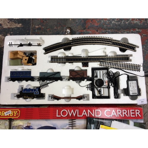 463 - A HORNBY LOWLAND CARRIER TRAIN SET