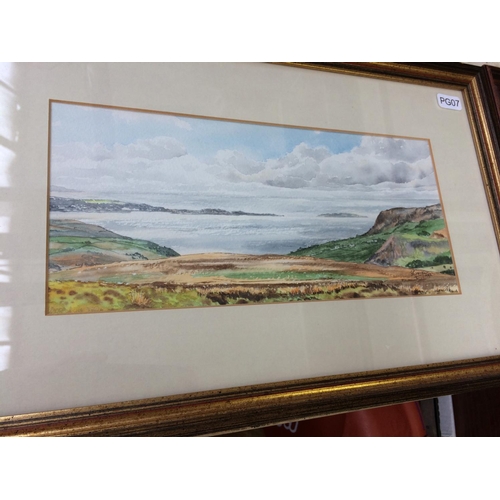 476 - TWO FRAMED FRANK GRANGE LANDSCAPE WATERCOLOURS