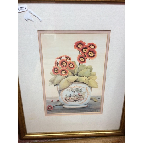 603 - FIVE FRAMED STILL LIFE WATERCOLOURS