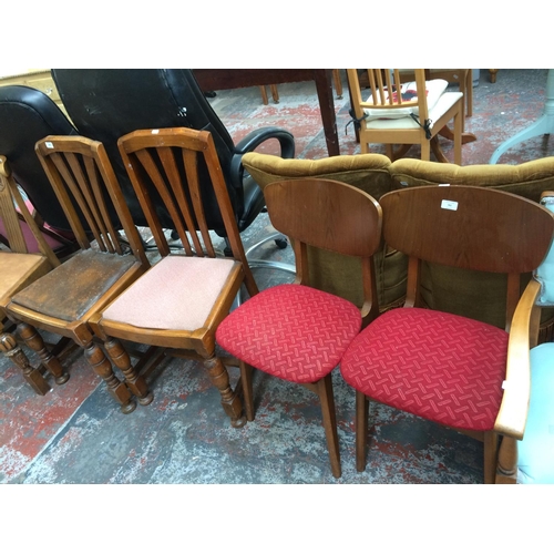 782 - FOUR VARIOUS DINING CHAIRS