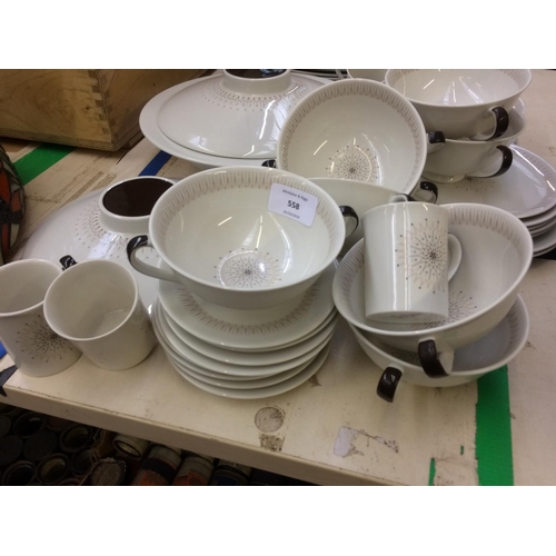 437 - A 61 PIECE ROYAL DOULTON MORNING STAR DINNER SERVICE