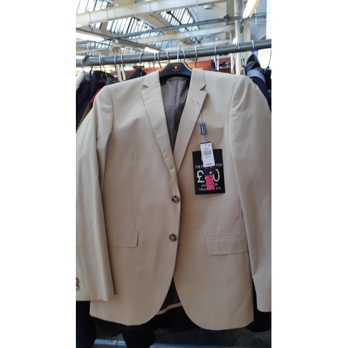 269 - A LARGE QUANTITY OF GOOD QUALITY JACKETS TO INCLUDE AN AS NEW RED BARBOUR JACKET, TOPMAN JACKET, LEV... 