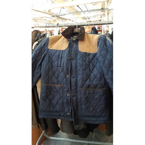 269 - A LARGE QUANTITY OF GOOD QUALITY JACKETS TO INCLUDE AN AS NEW RED BARBOUR JACKET, TOPMAN JACKET, LEV... 