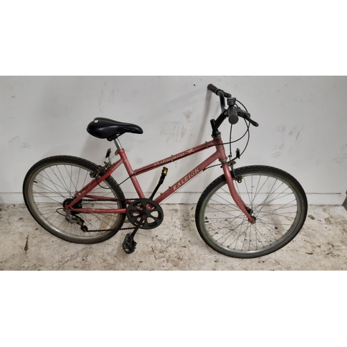 6 - A RED RALEIGH PALOMINO GIRLS MOUNTAIN BIKE WITH 5 SPEED SHIMANO GEAR SYSTEM