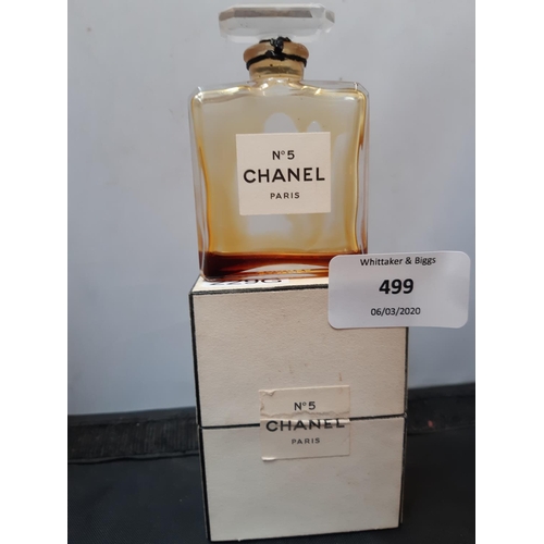 1960's Vintage Chanel No 5 Paris Eau De Cologne 75° Perfume Bottle-Near  Empty