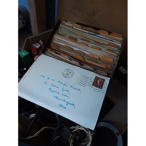 281 - TWO BOXES CONTAINING VINTAGE HEATHKIT 2 WAY RADIO, BOOKS, VALVES, SPARE COMPONENTS ETC.