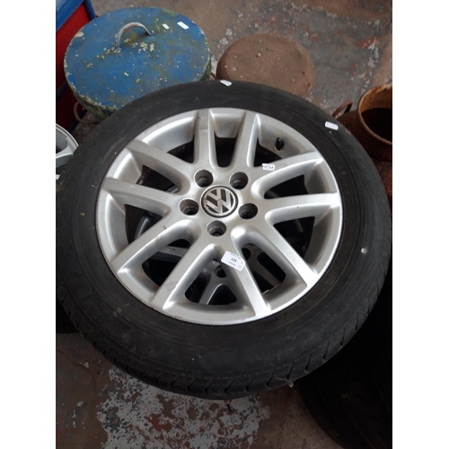 140 - A SET OF FOUR VW SHARAN 5 STUD 16