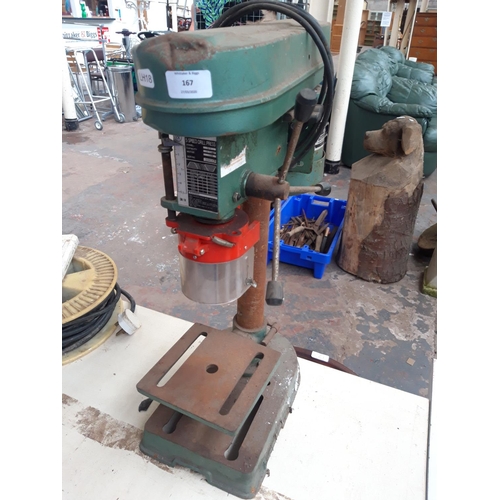 203 - A GREEN NUTOOL BENCH PILLAR DRILL