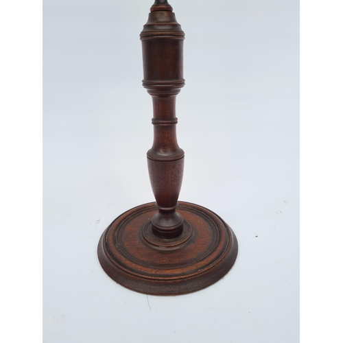 49 - AN EARLY 19TH CENTURY AESTHETIC MOVEMENT MAHOGANY ZOGRASCOPE WITH HINGED MIRROR AND MAGNIFYING GLASS... 