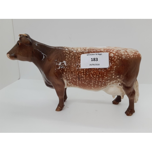 183 - A BESWICK DAIRY SHORTHORN COW 'CH. EATON WILD EYES 91ST' FIGURINE - MODEL NO. 1510