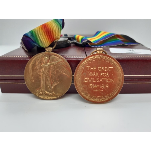 75 - A GROUP OF FIVE WW1 MEDALS OF TWO MEMBERS OF THE 'WILTON' FAMILY TO INCLUDE A SERVICE AND VICTORY ME... 